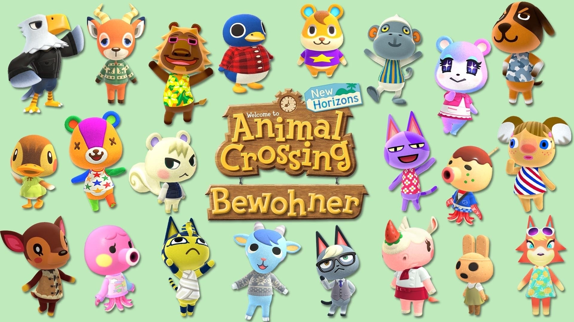 Animal Crossing New Horizons Bewohner Bilder